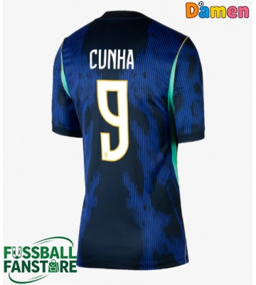 Brasilien Matheus Cunha #9 Replik Auswärtstrikot Damen WM 2026 Kurzarm